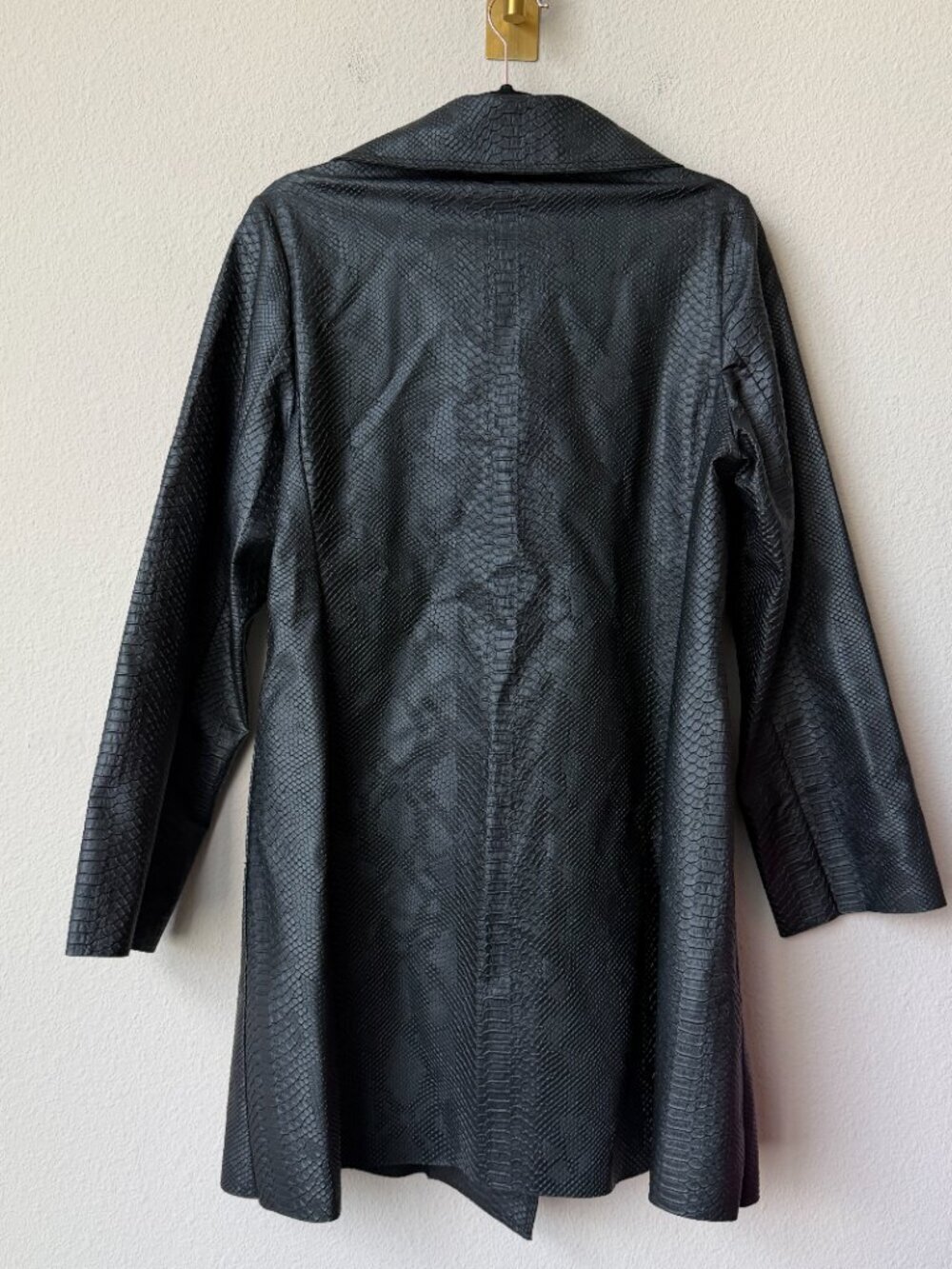 XD Xenia Design Vast Trench in Black Croc Embossed Size 6 - Picture 4 of 8